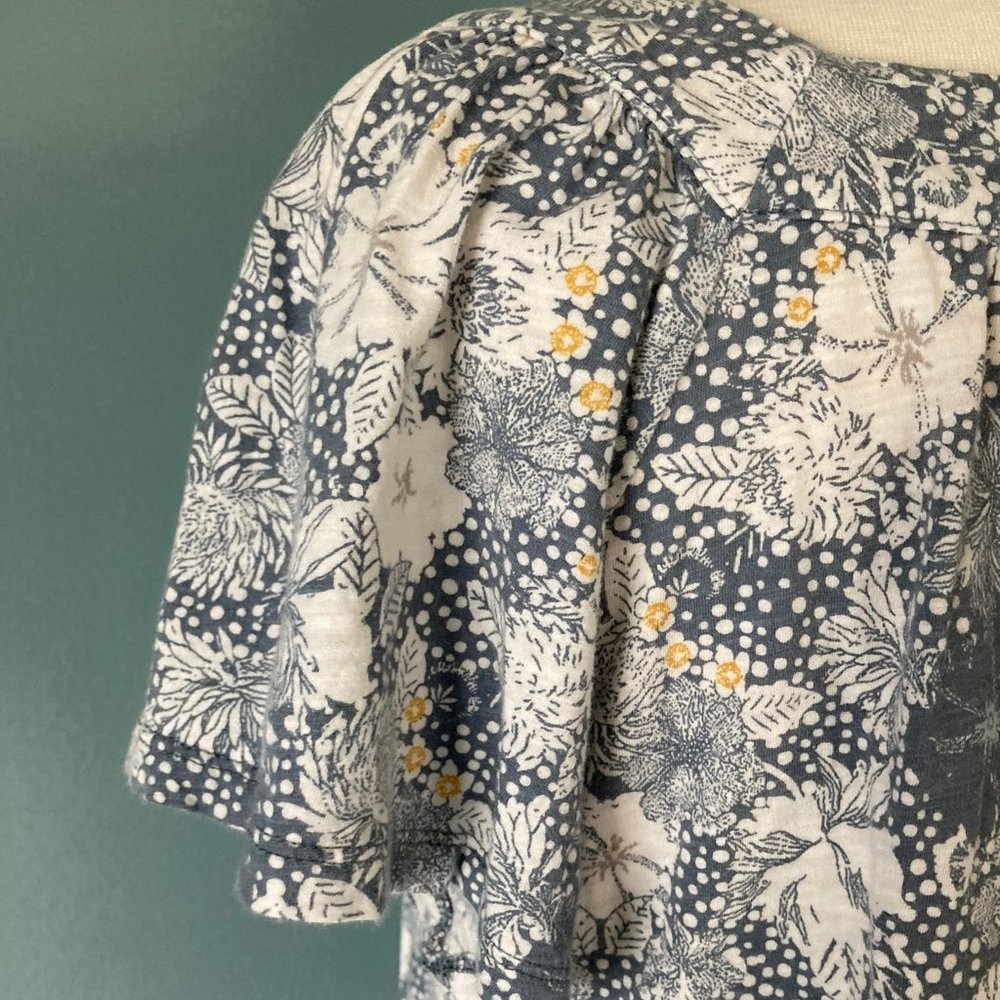 Loft Outlet short sleeve square neck butterfly sleeve top size medium - Picture 8 of 8